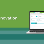 Cosmetri Product Innovation for Q4 2023 graphic with a laptop on green background.